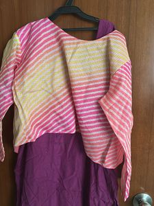 Nice Kurti With Overtop