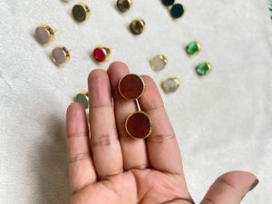 Beautiful Real Stone Stud Earring