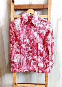 Printed Shirt Minor Stain Back Side Size-32-34