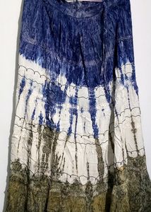 Tie-Dye Tiered Maxi Skirt