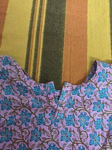 Floral Print Short Kurti