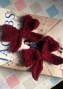 Crochet Bow Keychain