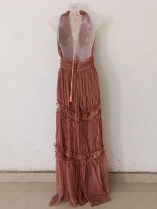 SEXY DARK PEACH GOWN