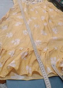 Yellow Embroidered Dress