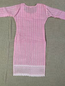 Pink Embroidered Kurta