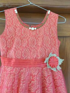 Elegant Pink Girls' Party Dress