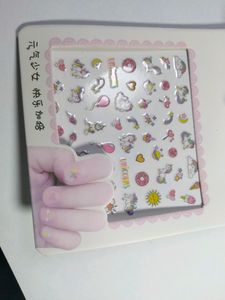 Daisy Beads Bracelet And Ring With Nail Sticker