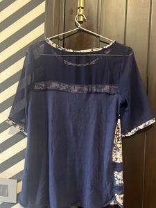 Next Floral Semi-Sheer Blouse