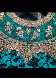 Elegant Teal Anarkali Dress