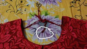 Red Embroidered Blouse