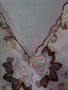 Pink Embroidered nighty