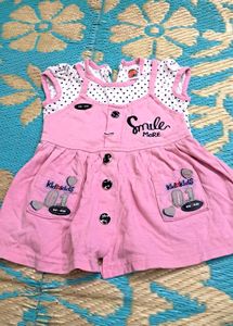 Baby Frock  Pink  .