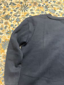 Navy Blue Graphic Sweatshirt