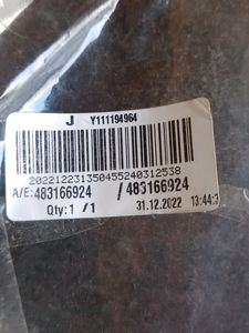 Brand New White Hanky With Border.