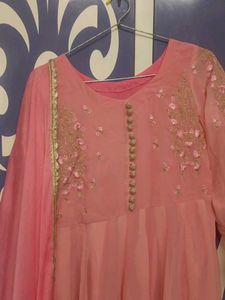 Full Embroydre Pink Gown