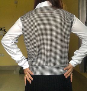 Houndstooth Blouse