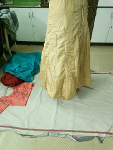 Embroidered Pink Blouse and lehenga