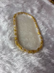 Gold Flake Resin Tray