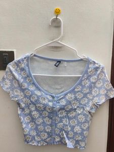 Floral Print Crop Top