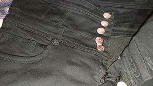 Black Full Length Jeans With High Waist And Size Is 28&#34; Waist ....