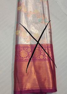 Elegant Golden Silk Saree