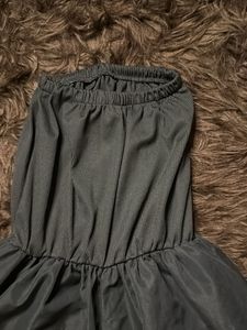 Cute Black Tube Romper Dress