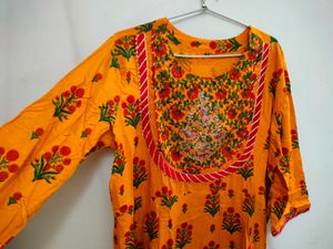 Floral Print Kurta XXL