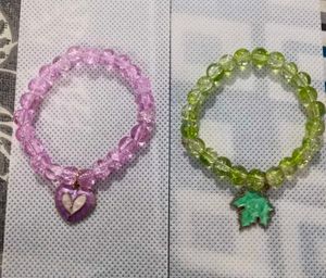 Beaded Charm Bracelets pack of 2