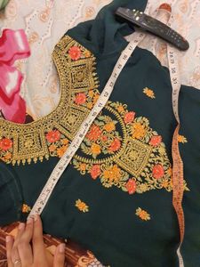 💚Elegant Partywear Embroidered Palazzo Suit💚