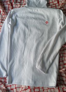 ✨White High-Neck–Soft, Elegant &amp; Winter-Perfect