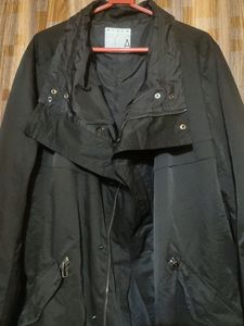 Unisex Andew Black Trench Overcoat