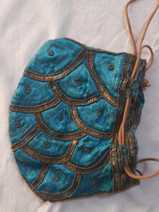Blue Potli Bag