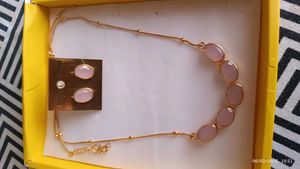 Rose Quartz Necklace Set
