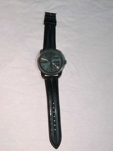 Diesel Watch - Black Leather Band