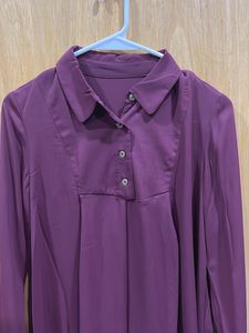 Elegant Purple/Burgandish Blouse