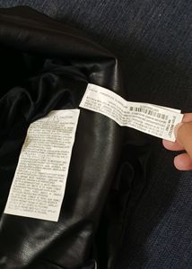 Zara DRAPPED FAUX Leather Dress