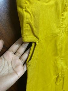 🌻Mustard Embroidered Dress