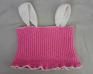 Pink Crochet Crop Top