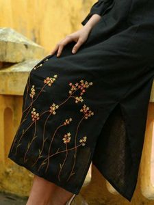 Elegant Embroidered Black Kurta