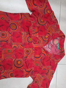 Vintage Red Kurti