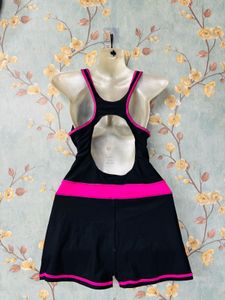 Black &amp; Pink Romper