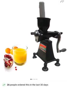 Black Aluminium Manual Juicer (Hand Juicer)