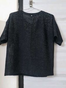 Textured Black Top