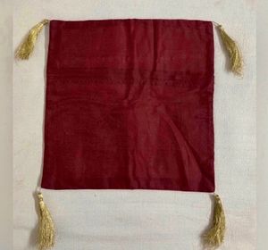 Set of 5 Maroon Red Cushion Covers (Silk)