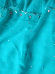 Elegant Blue Saree