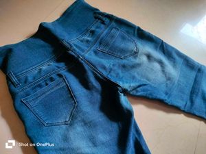 High Waisted Distressed Jeans