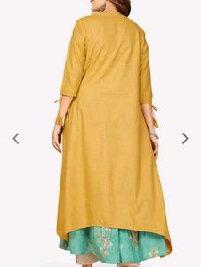 Mustard Embroidered Shrug