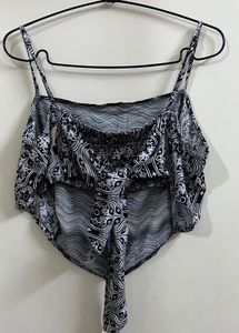 V Back Style Wrap Top