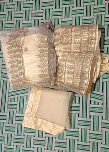 New Grand Gold Embroidery Sharara Set