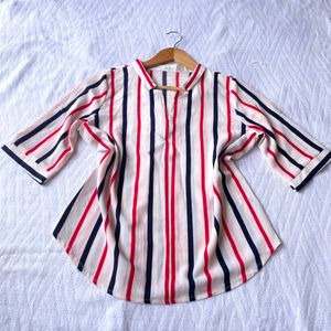 Dotori Striped Korean Top Y2k Vintage